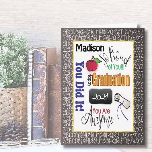 Lehrer Lehrer Abschluss Moderne Glückwünsche Karte