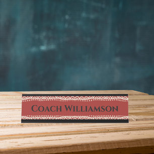 Lehrer Lehrer Trainer Berufliches afrikanisches De Schreibtischnamensplakette