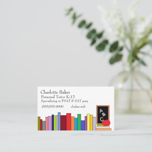 Lehrer/Lehrer Visitenkarte (Stehend Vorderseite)