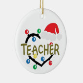 LEHRER/LEHRERIN-CHRISTMAS AUF ANDERER SEITE KERAMIK ORNAMENT (Rechts)