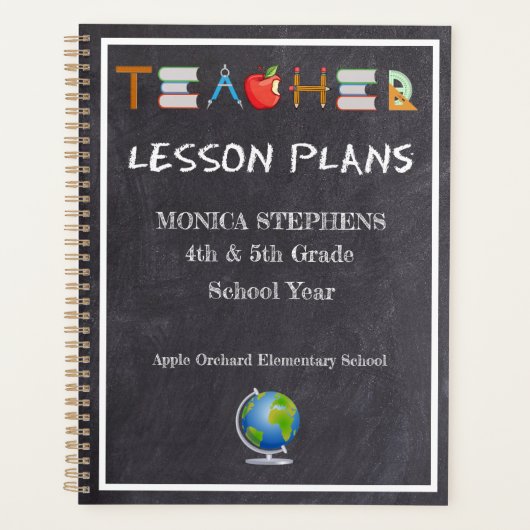 Lehrer/Lehrerunterricht Planer (Vorderseite)