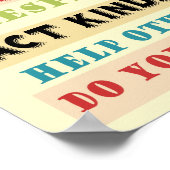 Lehrer lernen Erziehung Poster (Ecke)