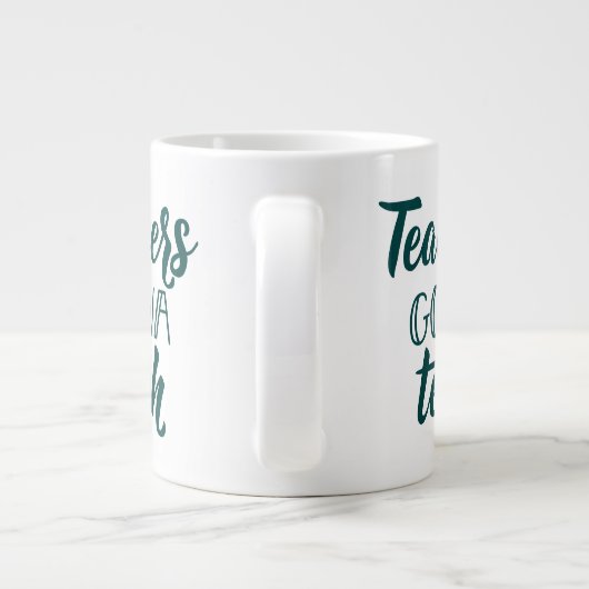 Lehrer lernen Jumbo-Tasse (Rückseite)