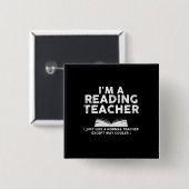 Lehrer lesen - Ich bin Leselehrer Button (Vorne & Hinten)