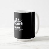 Lehrer lesen - Ich bin Leselehrer Kaffeetasse (VorderseiteRechts)