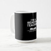 Lehrer lesen - Ich bin Leselehrer Kaffeetasse (Vorderseite Links)