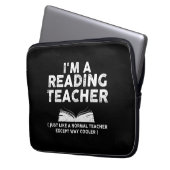 Lehrer lesen - Ich bin Leselehrer Laptopschutzhülle (Vorderseite Links)