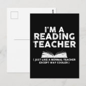 Lehrer lesen - Ich bin Leselehrer Postkarte (Vorne/Hinten)