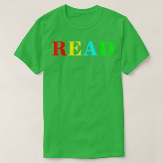 Lehrer Lesen im Farbbuch T-Shirt (Design vorne)