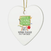 Lehrer lesen keramik ornament (Links)