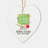 Lehrer lesen keramik ornament (Links)