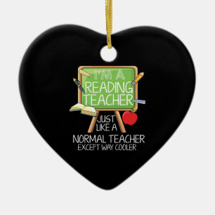 Lehrer lesen keramik ornament