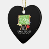 Lehrer lesen keramik ornament (Links)