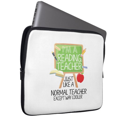 Lehrer lesen laptopschutzhülle (Vorne Rechts)