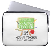 Lehrer lesen laptopschutzhülle (Vorderseite)