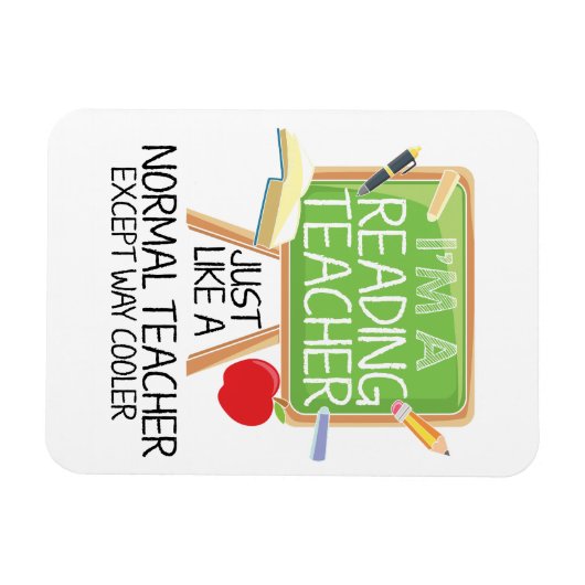 Lehrer lesen magnet (Horizontal)