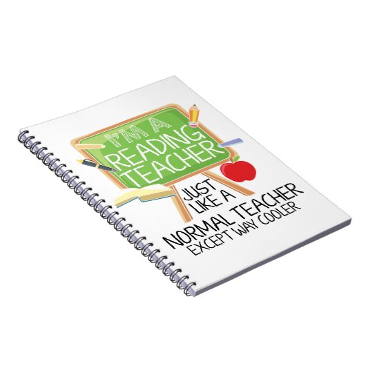 Lehrer lesen notizblock (Rechte Seite)