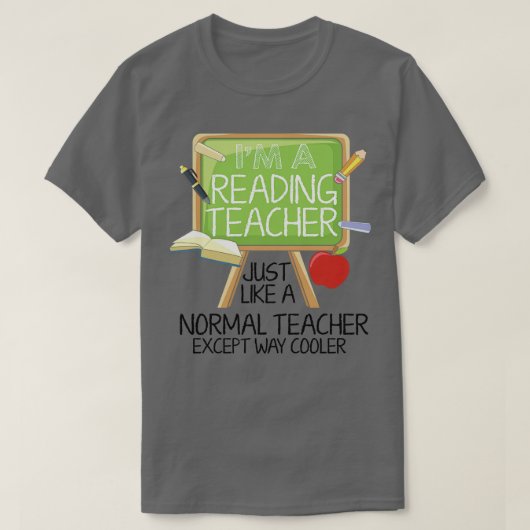 Lehrer lesen T-Shirt (Design vorne)