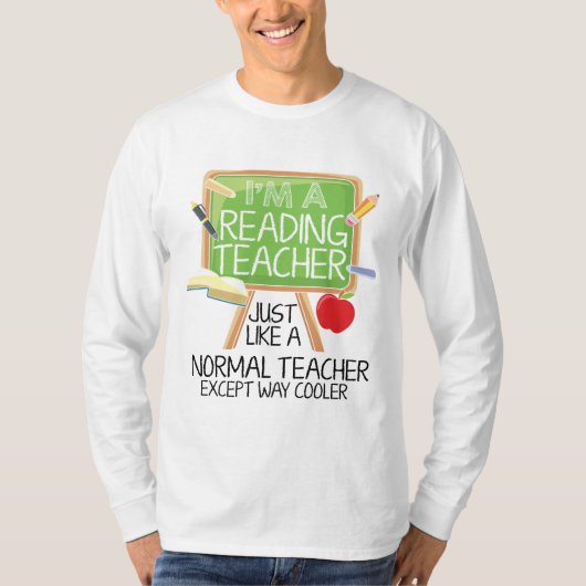 Lehrer lesen T-Shirt (Vorderseite)