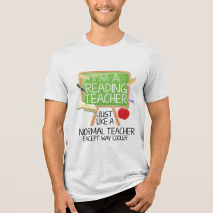 Lehrer lesen Tri-Blend shirt