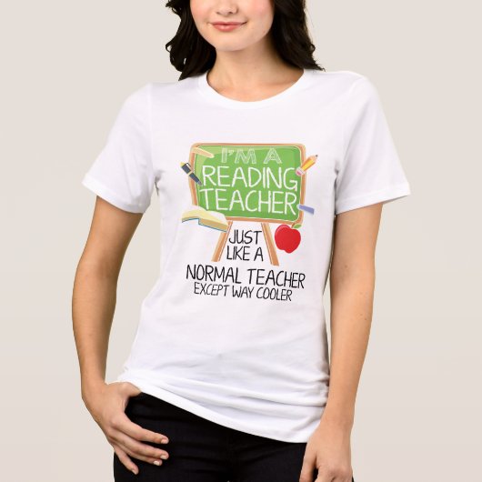 Lehrer lesen Tri-Blend shirt (Vorderseite)