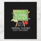 Lehrer lesen weinetikett (Einzelnes Label)