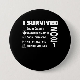 Lehrer Letzter Schultag 2021 Covid Edition Button