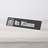 Lehrer Libarian Lesebücher Schreibtischnamensplakette (Vorderseite )