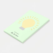 Lehrer Lichtbrille Nachhinweise Post-it Klebezettel (angewinkelt)