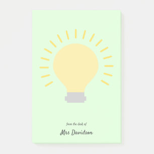 Lehrer Lichtbrille Nachhinweise Post-it Klebezettel