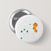 Lehrer Liebe bricht lustiges Halloween-Kostümgesch Button (Vorne & Hinten)