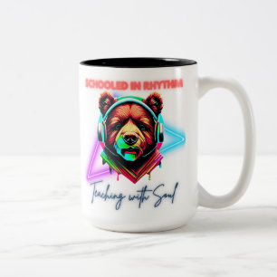 Lehrer Liebe Gehirne Zweifarbige Tasse