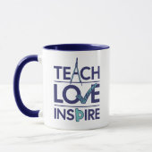 Lehrer Liebe Inspiriert Lehrer Inspiration Tasse (Links)