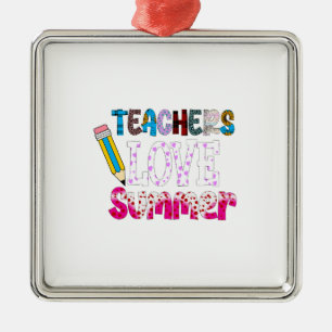 Lehrer Liebe Sommer Ornament Aus Metall