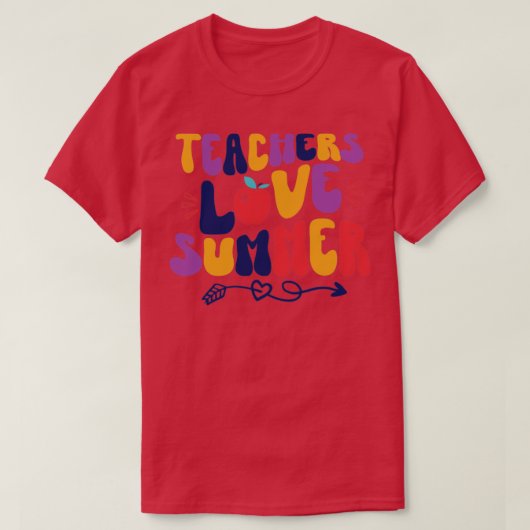 Lehrer Liebe Sommer T-Shirt (Design vorne)