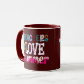 Lehrer Liebe Sommerliche Tasse | Geschenk für Lehr (Vorderseite Links)