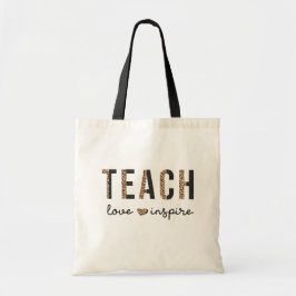 Lehrer Liebe und Inspirier Lehrer Bewertung Tote T Tragetasche