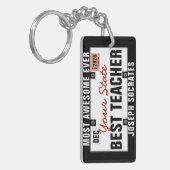 Lehrer Lizenzplatte Funny Schlüsselanhänger (Vorderseite links)