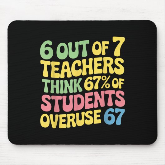 Lehrer Lustig Überbeanspruchung 67 Lehrer Mousepad (Vorne)