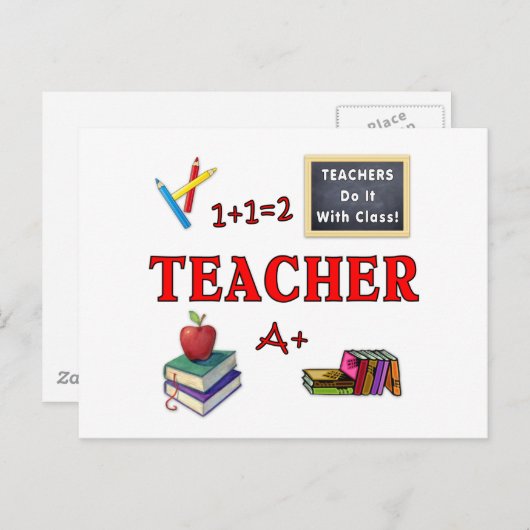 Lehrer machen das mit der Klasse Postkarte (Vorne/Hinten)