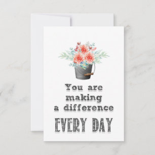Lehrer machen einen Unterschied Dankeskarte
