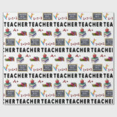 Lehrer machen es mit Klasse Geschenkpapier (Flach)