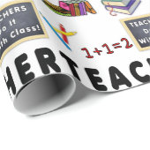 Lehrer machen es mit Klasse Geschenkpapier (Rolleneckpunkt)