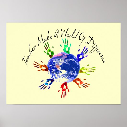 Lehrer machen Weltposter und -drucke Poster (Vorne)