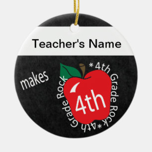 Lehrer macht 4. Klasse   Kopfbrett Keramikornament