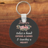 Lehrer macht eine Hand öffnet einen Geist Schlüsselanhänger (Vorderseite)