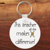 Lehrer macht T - Shirt und Geschenke anders Schlüsselanhänger (Vorderseite)