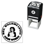 Lehrer mag Ihr Foto für die Arbeit Permastempel (Beispiel)