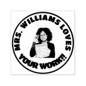 Lehrer mag Ihr Foto für die Arbeit Permastempel (Design)