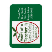 Lehrer Magnet, Apple Vers mit Hingabe Magnet (Vertikal)